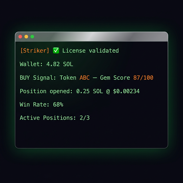 Sniprion Terminal Output